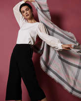 Thumbnail for your product : Ted Baker BAIILEE Boucle check wide blanket