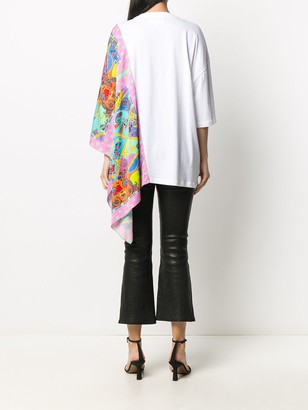 Versace Jeans Couture hybrid scarf T-shirt