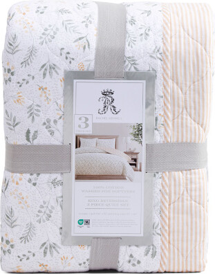 TJMAXX Floral Quilt Set, Cotton/Polyester