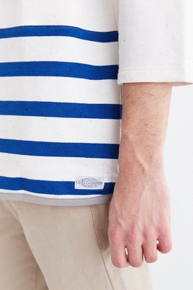 Urban Outfitters CPO 3/4-Sleeve Stripe Crew Neck Sweatshirt
