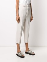Thumbnail for your product : Rick Owens Cropped Slim-Fit Trousers