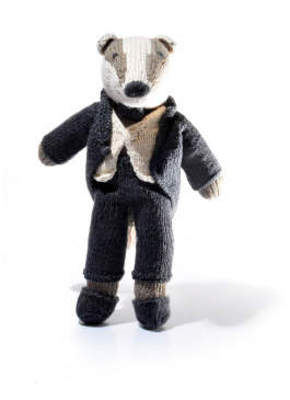 Smallable Crochet Raccoon Soft Toy With Suit