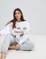 Thumbnail for your product : ASOS Curve CURVE LOUNGE Coca Cola Sweat
