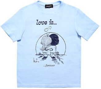 DSQUARED2 Love Is Capsule Print Jersey T-shirt