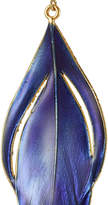 Thumbnail for your product : Aurélie Bidermann 18K Gold-Plated Feather Earrings