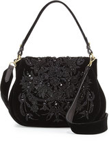 Thumbnail for your product : Ralph Lauren Beaded Velvet Messenger Bag, Black