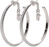 Thumbnail for your product : Folli Follie Match and Dazzle Cyrstal Set Silver Plated Hoop Earrings