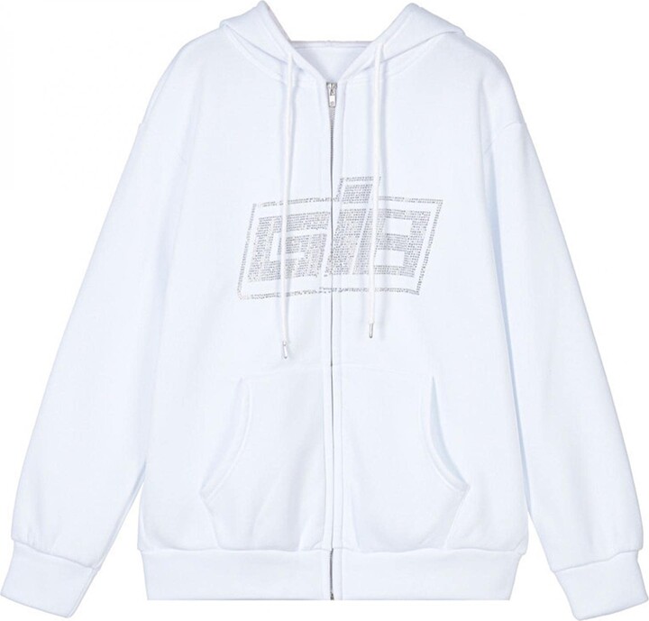 IBAOBAO Lulupi Women's Oversized Zip Up Hoodie Y2K Vintage Graphic