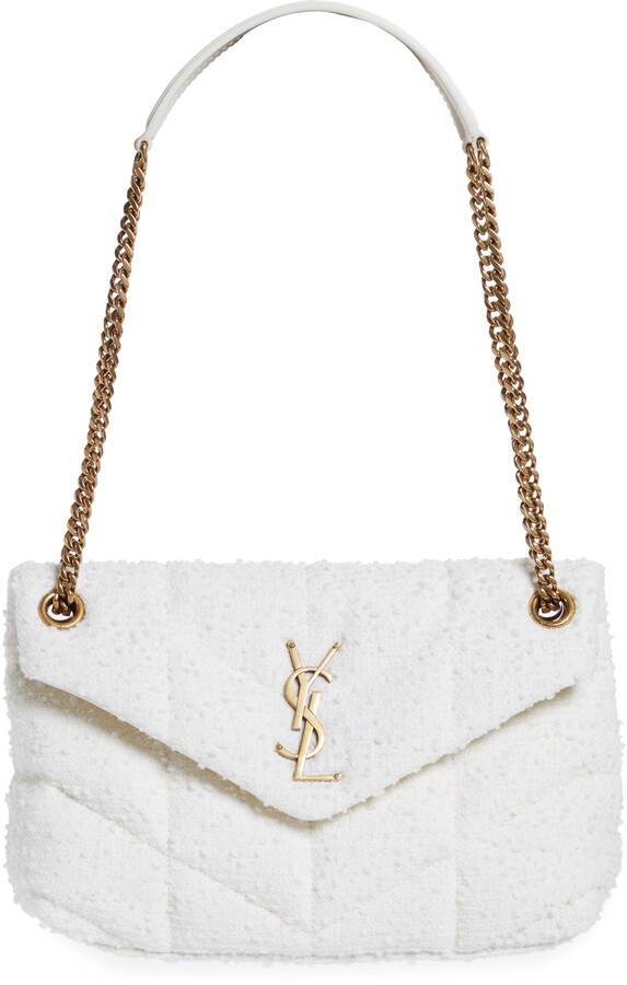 medium jamie quilted bouclé shoulder bag