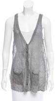 Thumbnail for your product : Eileen Fisher Sleeveless Knit Cardigan