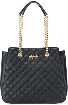 Love Moschino double-chains quilted shoulder bag