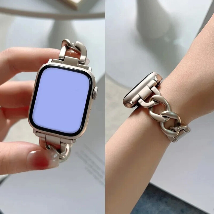 CAOWTAN Metal Strap for Apple Watch 10 Ultra 46mm 9 8 7 Band 42mm 45mm 41mm Women Belt Bracelet iWatch Series 6 SE 40/44/49mm Watchband