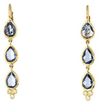 Temple St. Clair 18K Sapphire & Diamond Drop Earrings