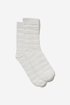 Rubi Check Textured Sock