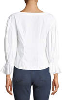 Thumbnail for your product : Milly Nickie Shirting Cotton Top