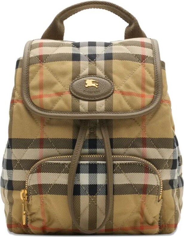 Burberry Mini Horseshoe Quilted Nylon Backpack Bags