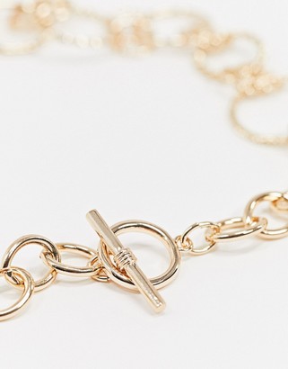 Monki Nora chain link necklace in gold