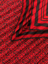 Thumbnail for your product : Loewe pleated Anagram print scarf