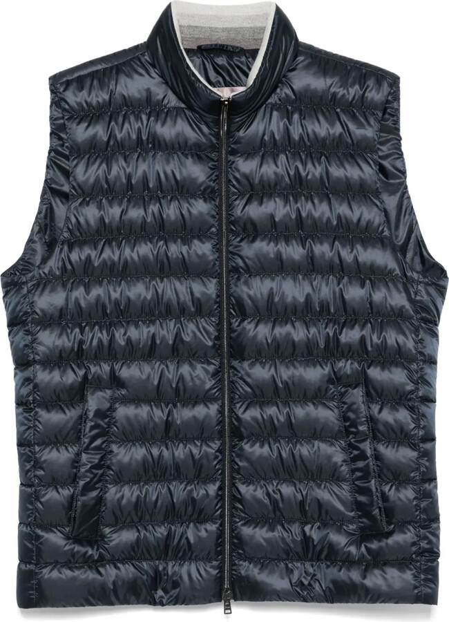 Herno Quilted Zip-Front Gilet