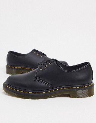 dr martens black 1461 flat shoes