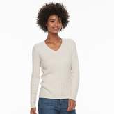 Thumbnail for your product : Croft & Barrow Women's Cable-Knit Sweater