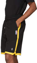 Thumbnail for your product : Marcelo Burlon County of Milan Black NBA Edition Lakers Shorts