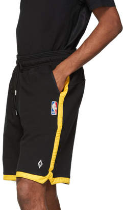 Marcelo Burlon County of Milan Black NBA Edition Lakers Shorts
