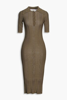 Thumbnail for your product : REMAIN Birger Christensen Evial ribbed-knit midi dress