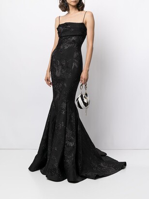 Rasario Fit And Flare Evening Gown