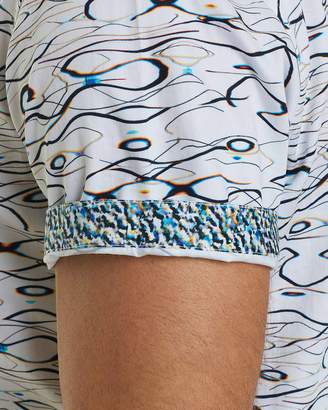 Robert Graham Illusions Printed Short Sleeve Button-Down Shirt