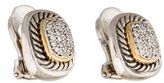 Thumbnail for your product : David Yurman Two-Tone Diamond Earrings