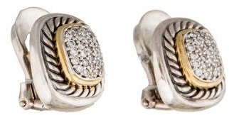 David Yurman Two-Tone Diamond Earrings