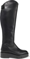 Thumbnail for your product : Clergerie Canada Leather Platform Knee Boots