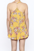 Thumbnail for your product : En Creme Floral Spaghetti Strap Top