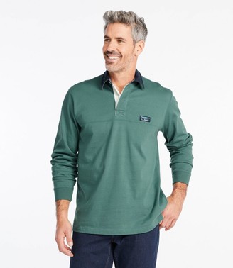 L.L. Bean Men's Lakewashed Rugby, Traditional Fit Long-Sleeve