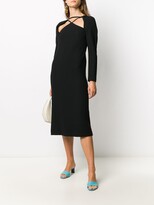 Thumbnail for your product : REJINA PYO Cut-Out Crepe Midi Dress