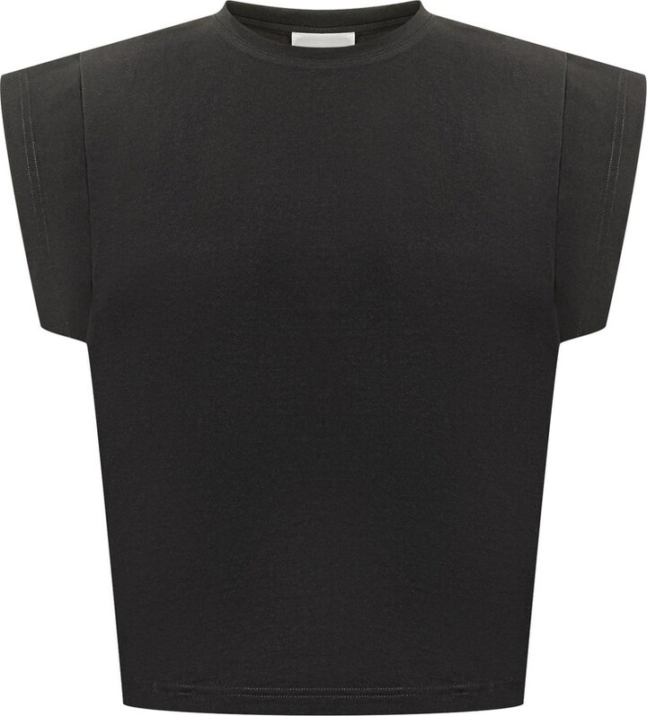 BA&SH Pio Shoulder-Pad T-Shirt