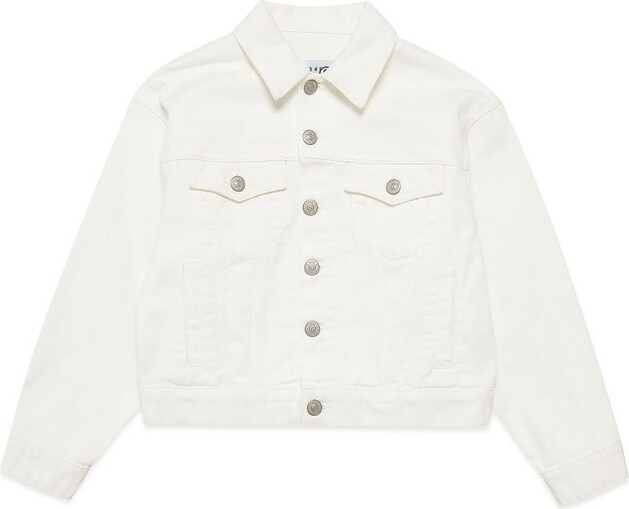 MM6 MAISON MARGIELA Kids Logo-Embroidered Buttoned Denim Jacket