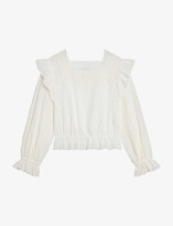 Thumbnail for your product : Sandro Ursule broderie cotton blouse