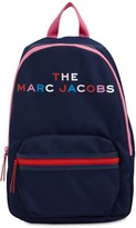 Thumbnail for your product : Little Marc Jacobs Logo Print Nylon Canvas Backpack