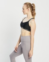 Thumbnail for your product : Under Armour Women's Black Crop Tops - UA Crossback Low Sports Bra