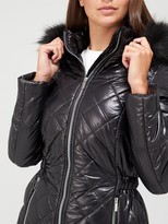 Thumbnail for your product : Very Ultra Lightweight Long Padded Coat Black