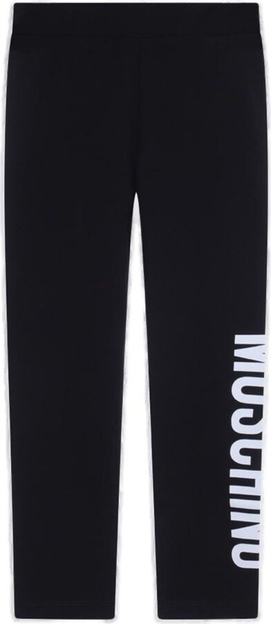 MOSCHINO BAMBINO Logo Printed Straight Leg Trousers