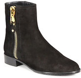 Thumbnail for your product : Stuart Weitzman Suede Zipper Ankle Boots