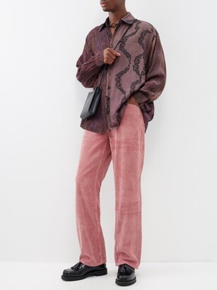 Our Legacy 70s Cut Washed Cotton-corduroy Trousers - ShopStyle