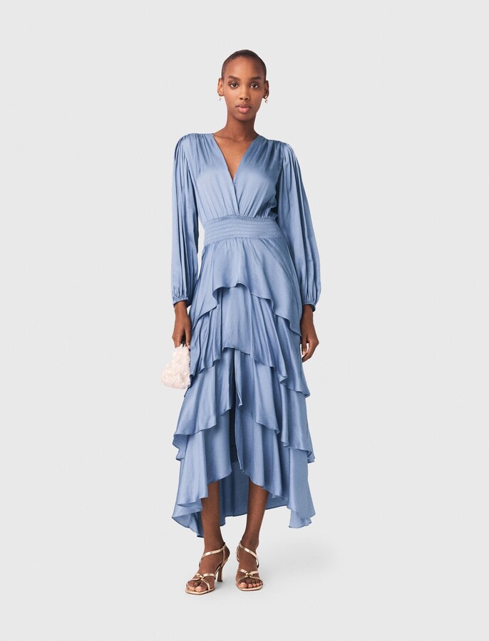 Maje Ruffled maxi dress