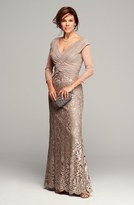 Thumbnail for your product : Tadashi Shoji Sequin Lace Gown
