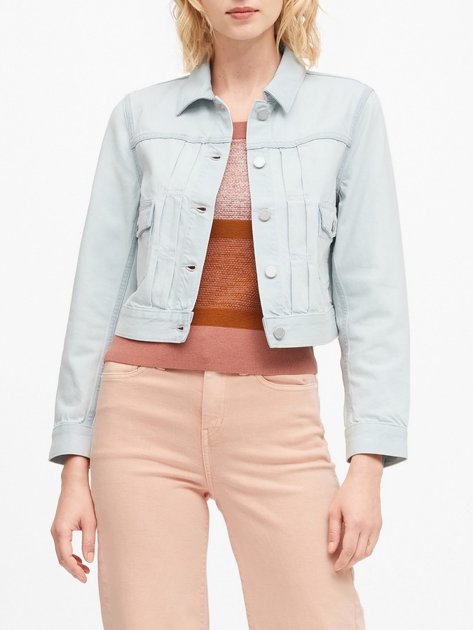 petite fitted denim jacket