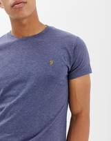 Thumbnail for your product : Farah Gloor logo marl t-shirt in light navy Exclusive at ASOS