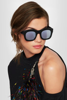 Thumbnail for your product : Illesteva Hamilton Square-frame Acetate Mirrored Sunglasses